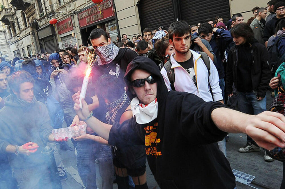 Italija, studentski protesti, Foto: Vosizneias.com