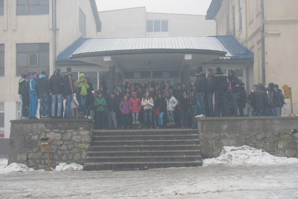Protest učenika Pljevlja, Foto: Goran Malidžan