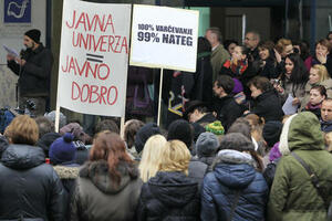 Ljubljana: Protesti studenata i profesora na Filozofskom
