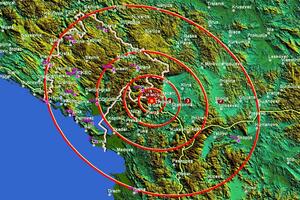 Zemljotres u Albaniji probudio građane u Crnoj Gori