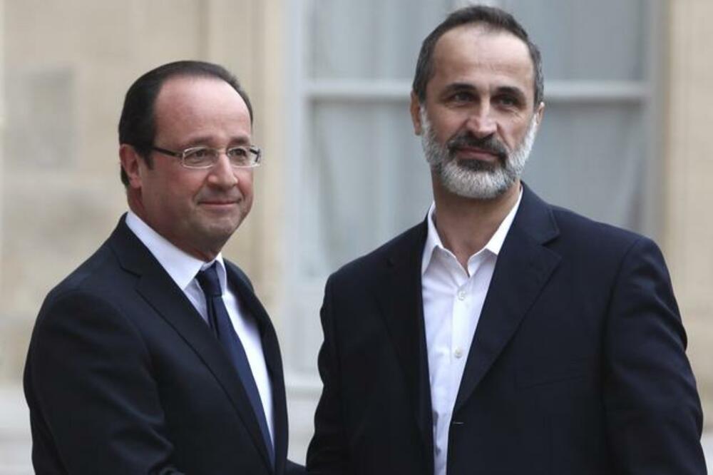 Fransoa Oland, Muaz al-Hatib, Foto: Beta/AP