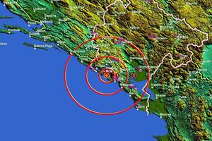 Slabiji zemljotres pogodio Grbalj