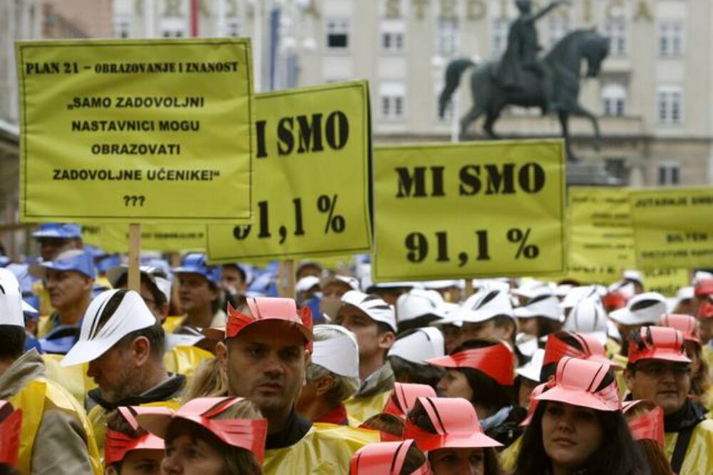 Protesti Zagreb, Foto: Betaphoto/HINA