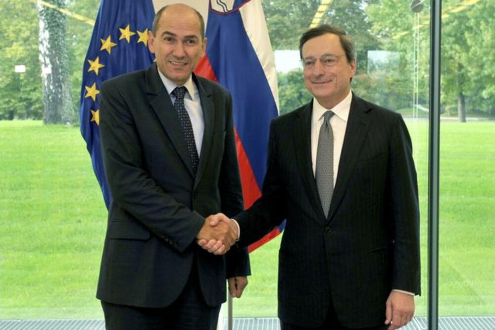 Janez Janša, Mario Dragi, Foto: Beta/AP