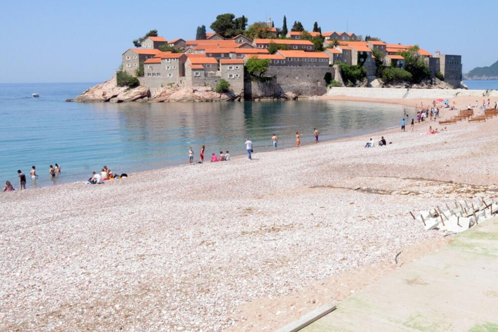 Sveti Stefan, plaža, Foto: Zoran Đurić