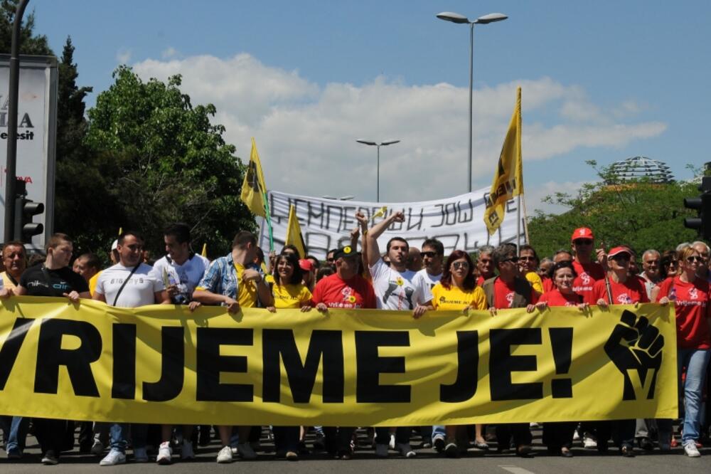 PRotest 5. maj, Foto: Savo Prelević