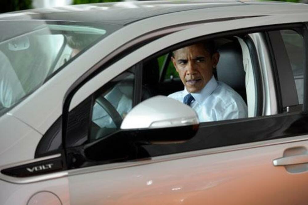 Obama u kolima, Foto: Rojters
