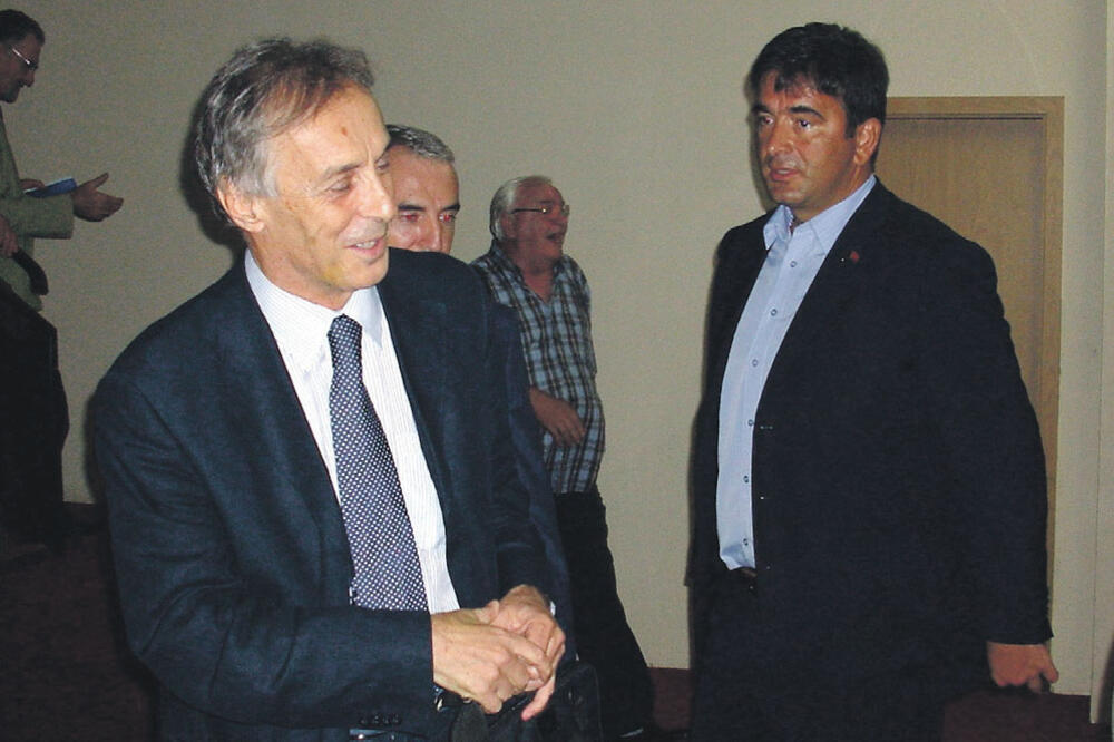 Miodrag Lekić, Nebojša Medojević, Demokratski front, Foto: Anto Baković