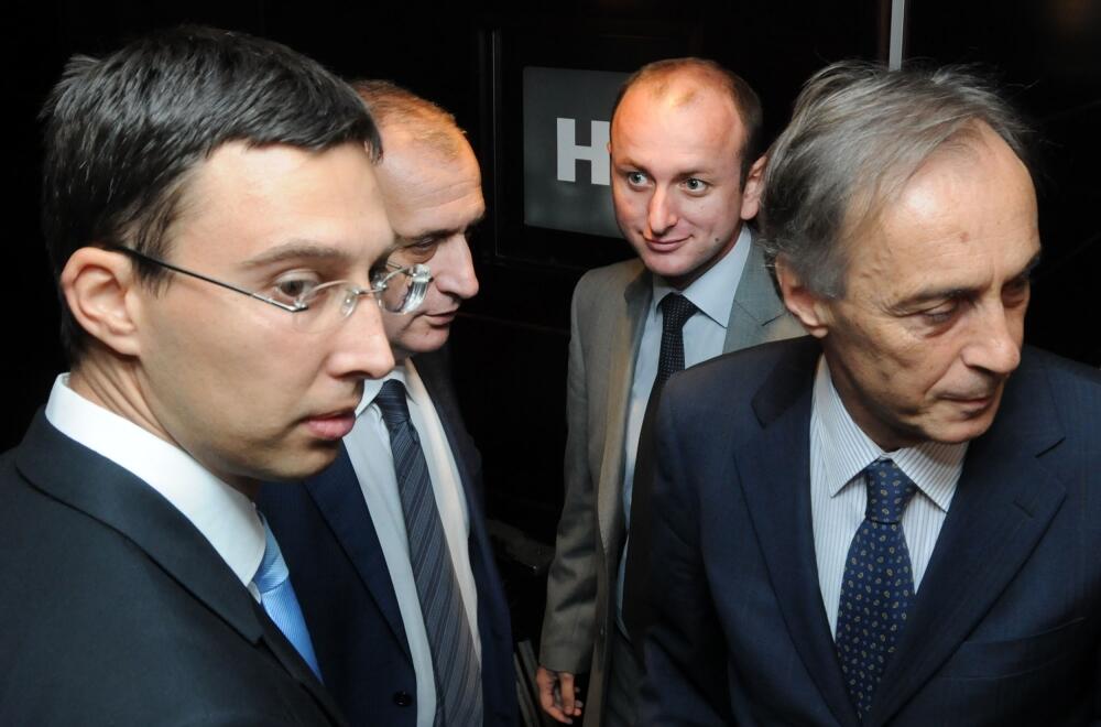 Predrag Bulatović, Milan Knežević, Miodrag Lekić