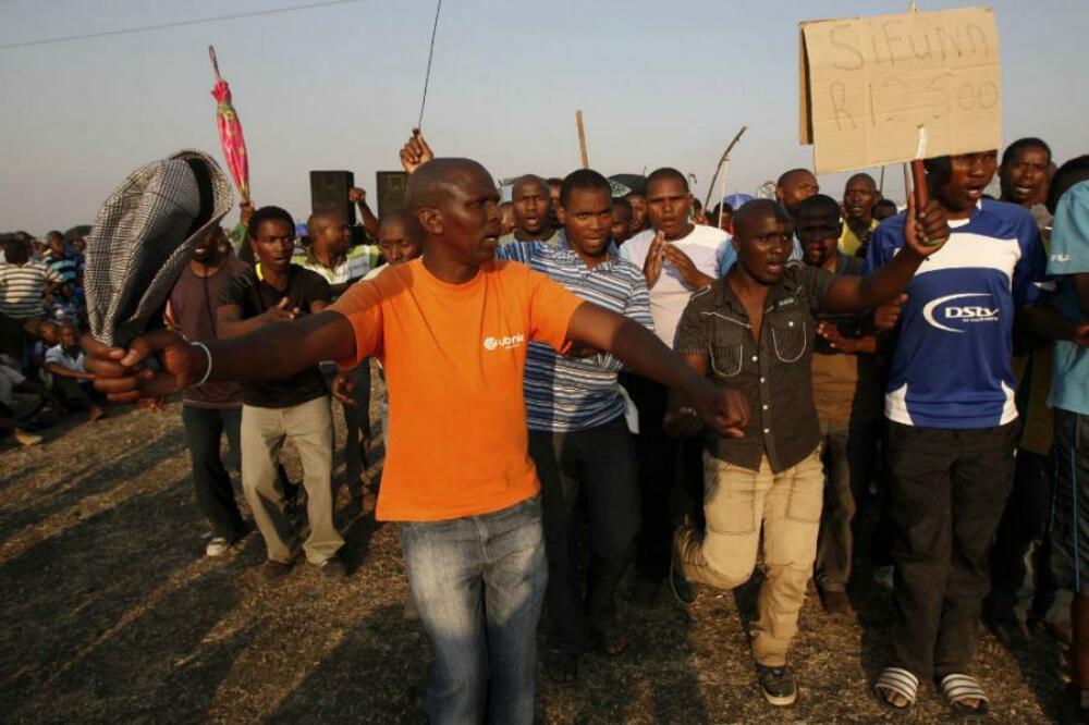 Marikana, ubistvo rudara, Foto: Reuters