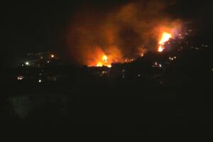 Požar prijeti kućama u Orahu kod Nikšića