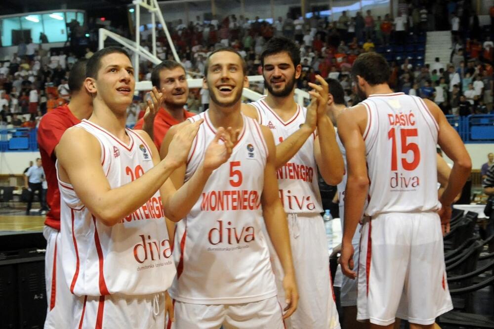 Košarkaši Crne Gore, Foto: Luka Zeković
