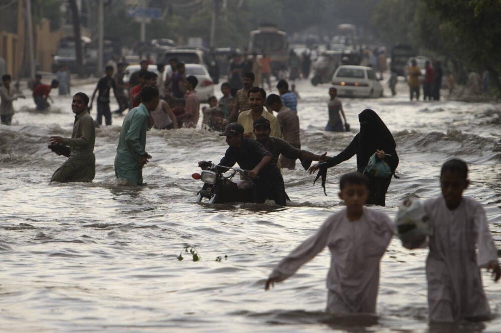 monsunske kiše, Pakistan, Foto: Beta