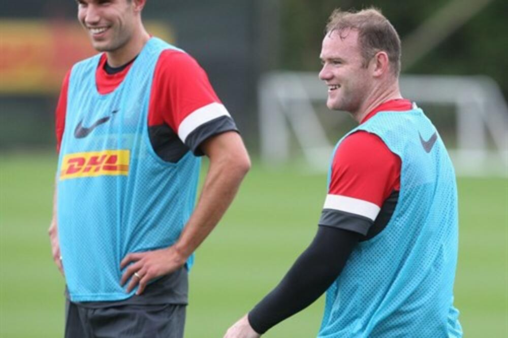 Robin van Persi i Vejn Runi, Foto: Www.manutd.com