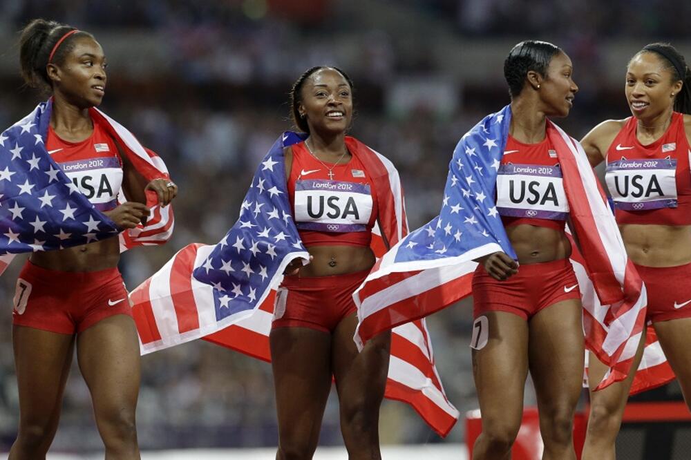 Ženska štafeta Sjedinjenih Američkih Država, Foto: Beta AP