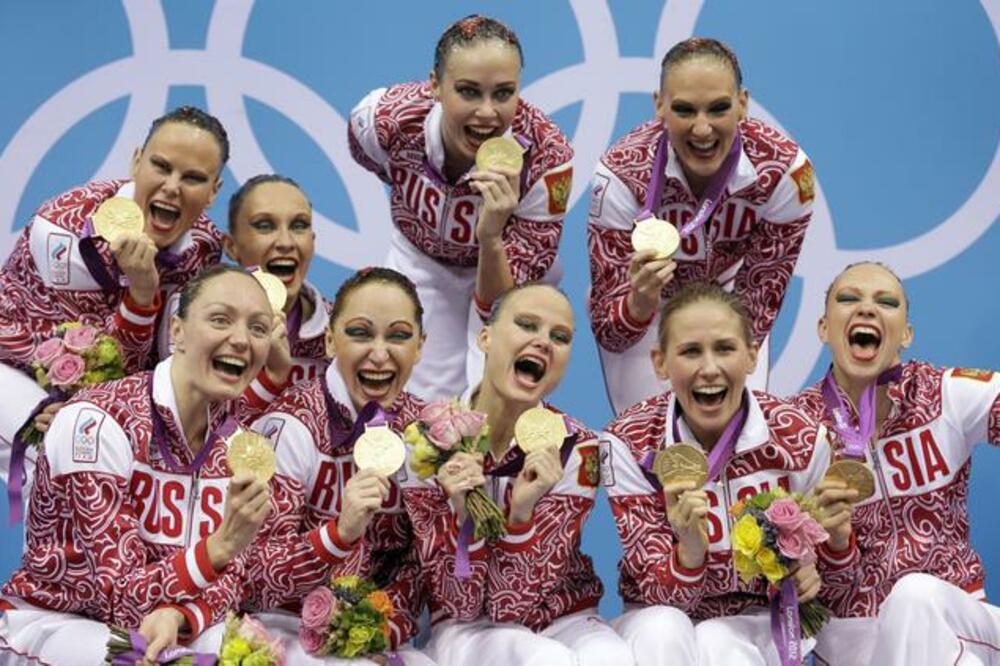 Sinhrono plivanje, Rusija, Foto: Beta AP