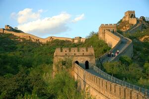 The rains brought down part of the Great Wall of China