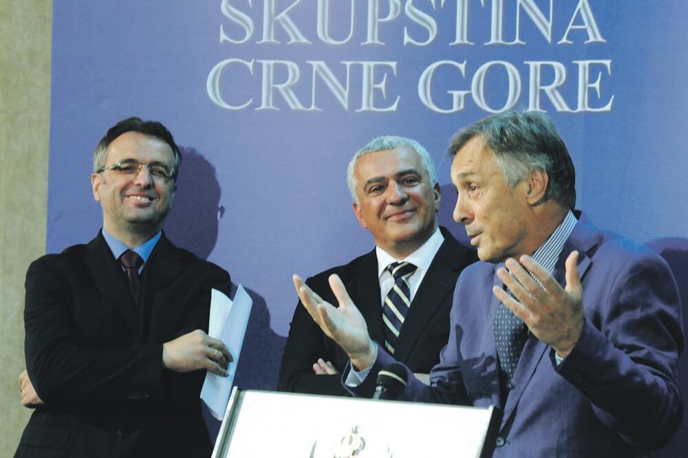 Miodrag Lekić, Andrija Mandić, Goran Danilović, Foto: Boris Pejović
