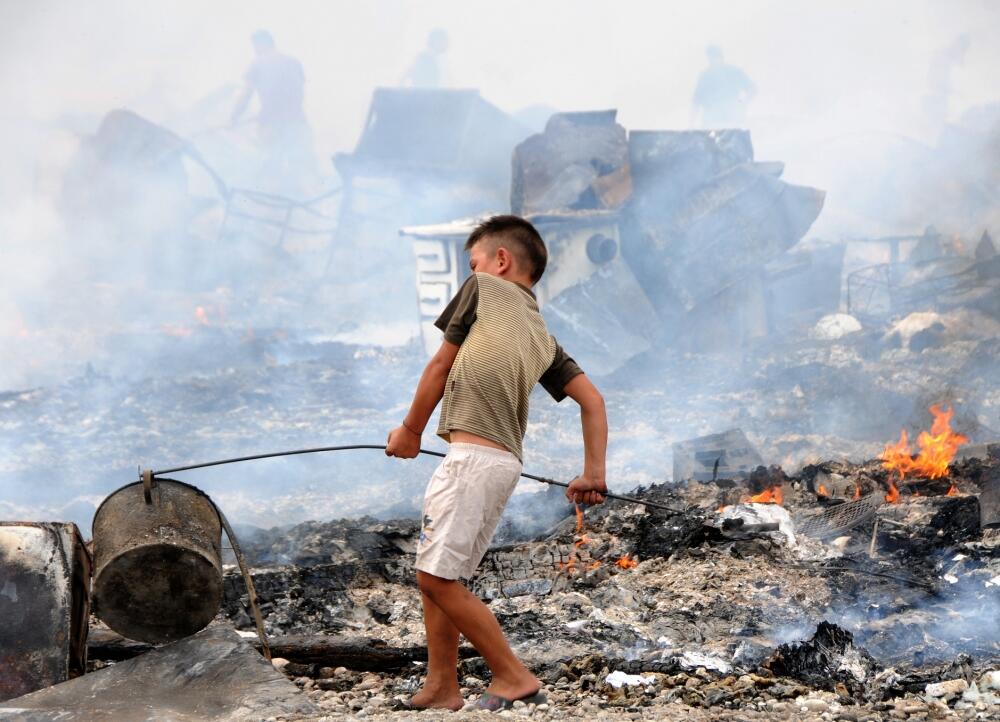 požar kamp Konik, Konik požar