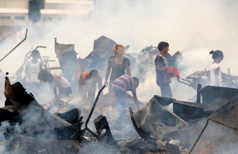 požar kamp Konik, Konik požar