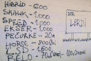 Cjenovnik narkotika objavljen u školskom dvorištu