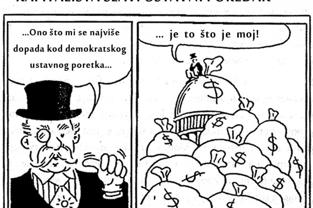 karikatura Tatjana Kuher, Foto: Http://www.iefd.org/images/con_democracy.gif