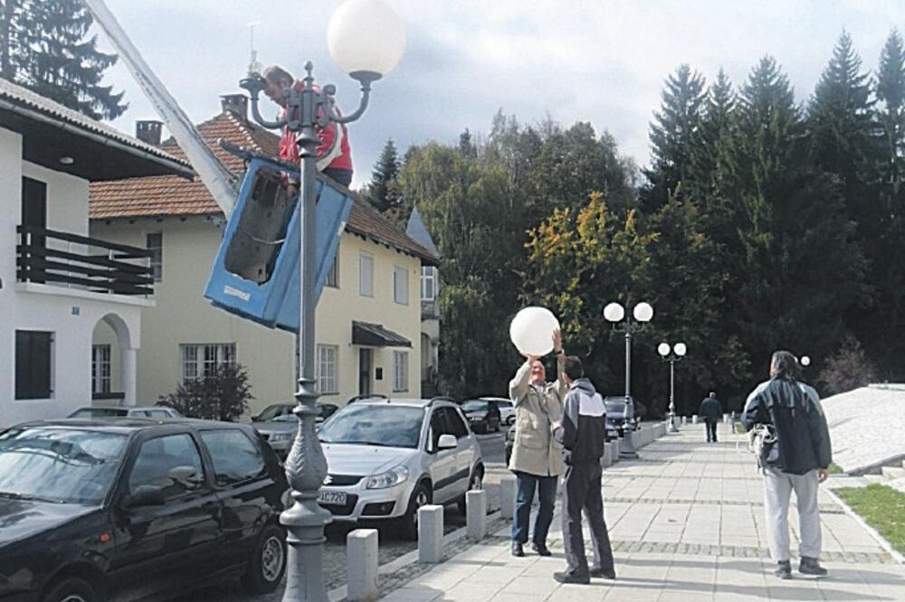 Kolašin, rasvjeta, Foto: Dragana Šćepanović