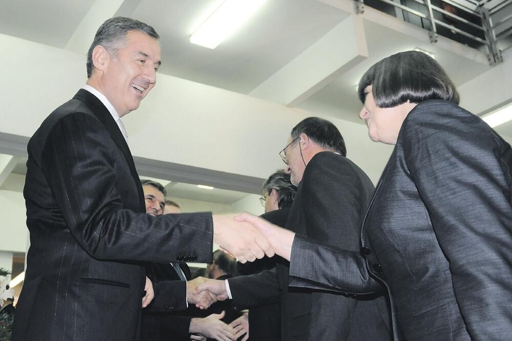 Milo Đukanović, Ranka Čarapić, Foto: Boris Pejović