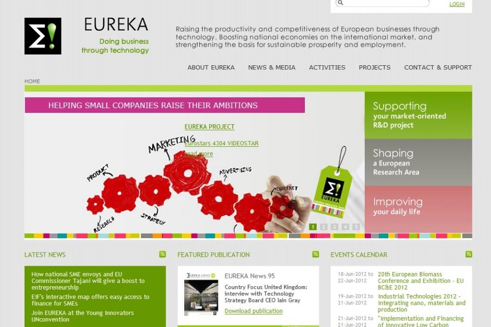 eureka, Foto: Screenshot eurekanetwork.org