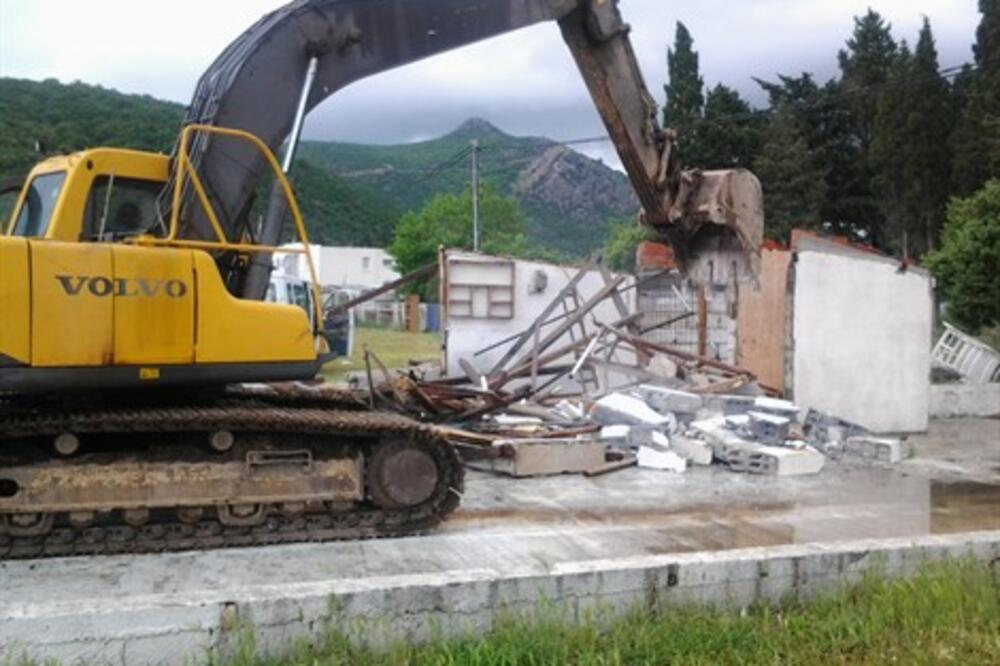 rušenje, Foto: Gov.me