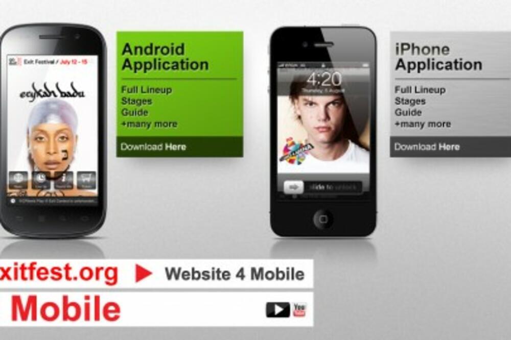 Exit na mobilnom, Foto: Exit.com