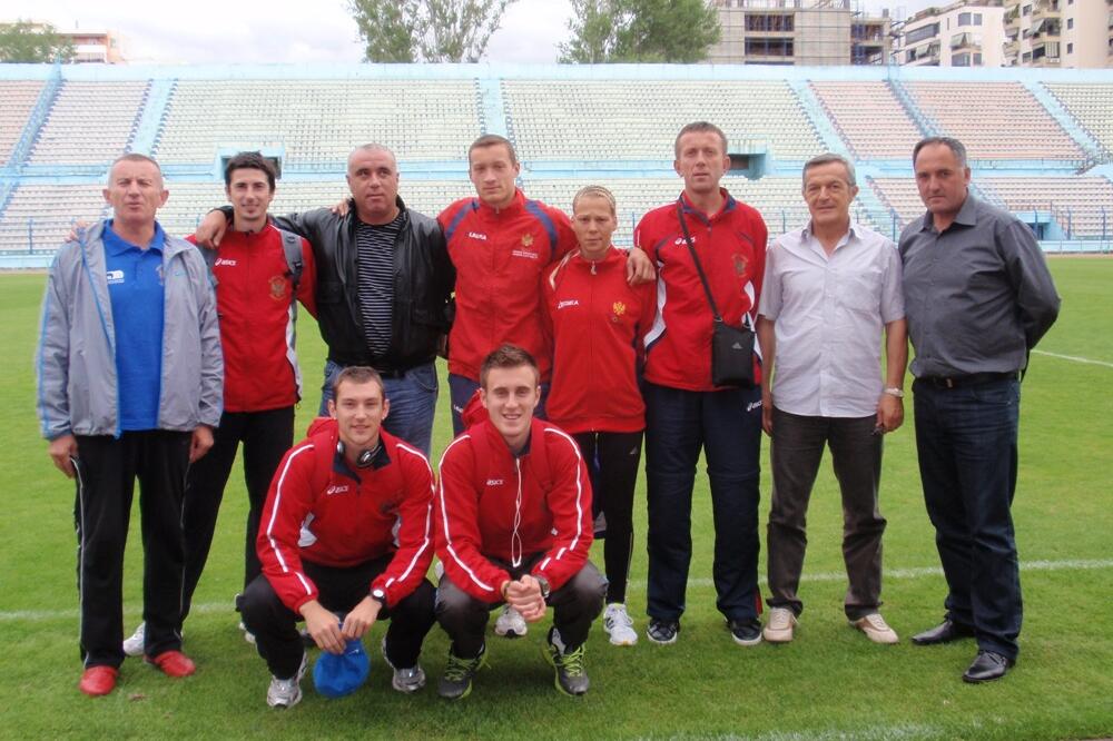 Atletska reprezentacija u Tirani, Foto: Atletski savez Crne Gore