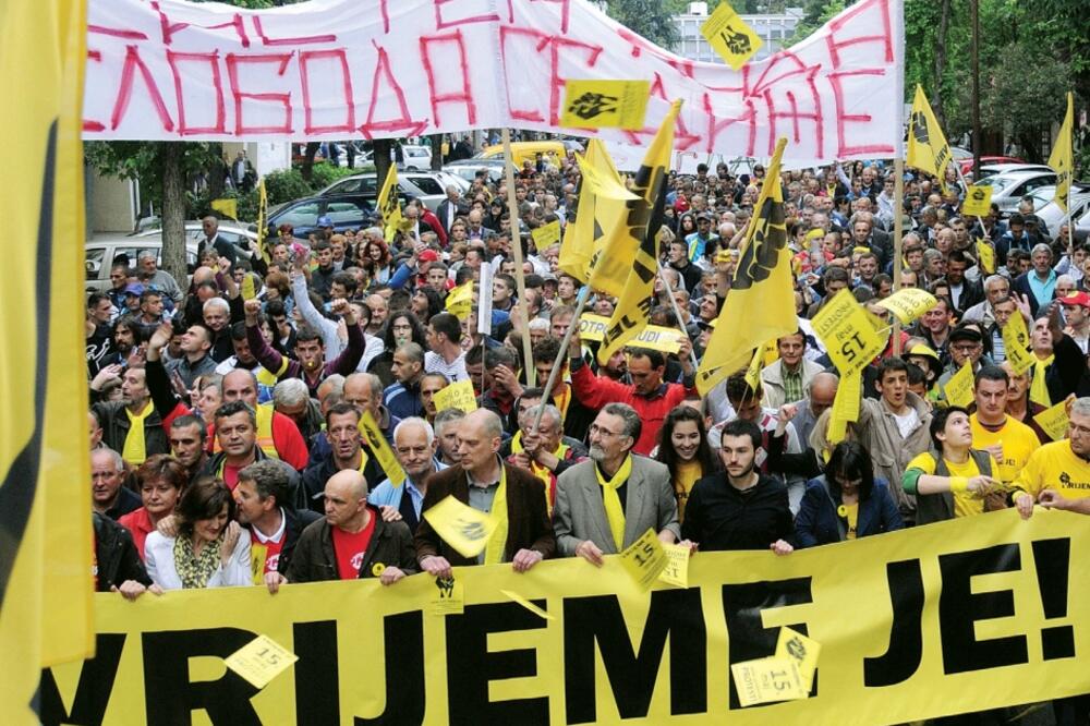 protest 15. maj, Foto: Boris Pejović