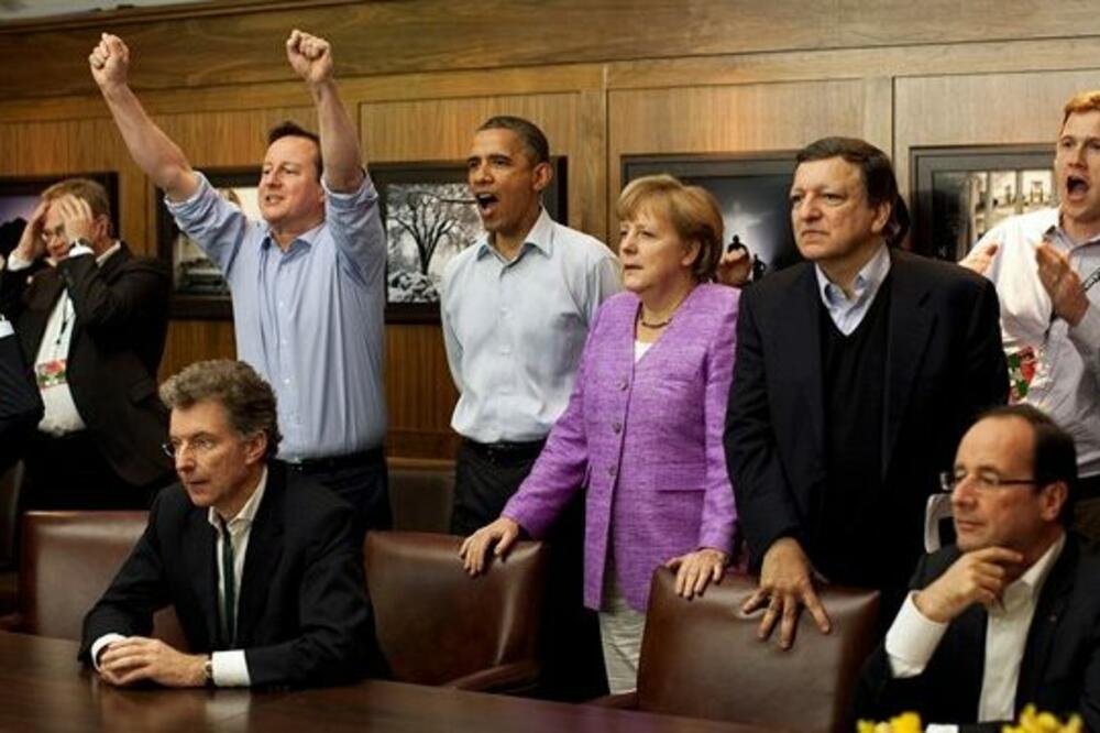 Dejvid Kameron, Barak Obama, Angela Merkel, Foto: Tacno.net