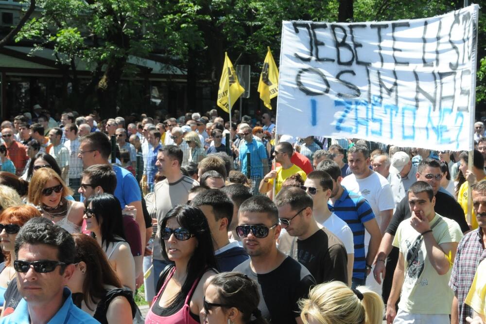 protest, 5. maj, Foto: Luka Zeković