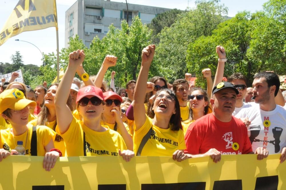 protest, 5. maj, Foto: Luka Zeković