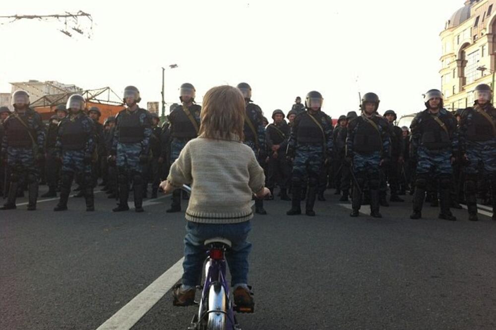 Rusija, Moskva, protesti, Foto: Daily Mail