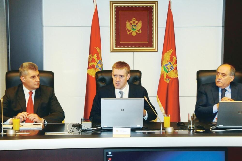 Ivan Brajović, Igor Lukšić, Milan Roćen, Foto: Luka Zeković