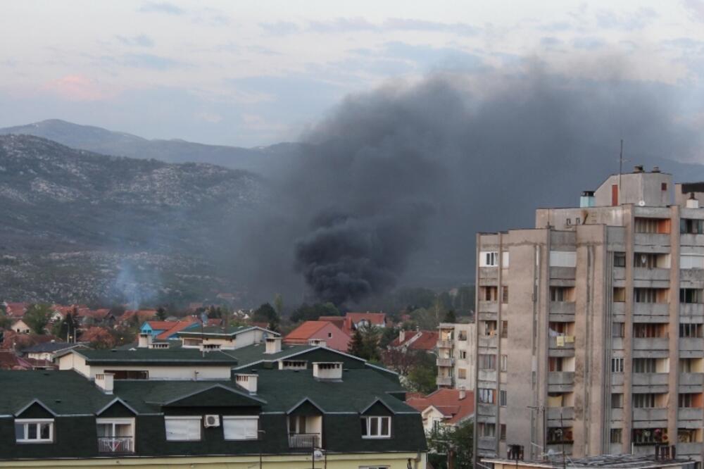Nikšić, dim, 1. maj, Foto: Čitalac reporter