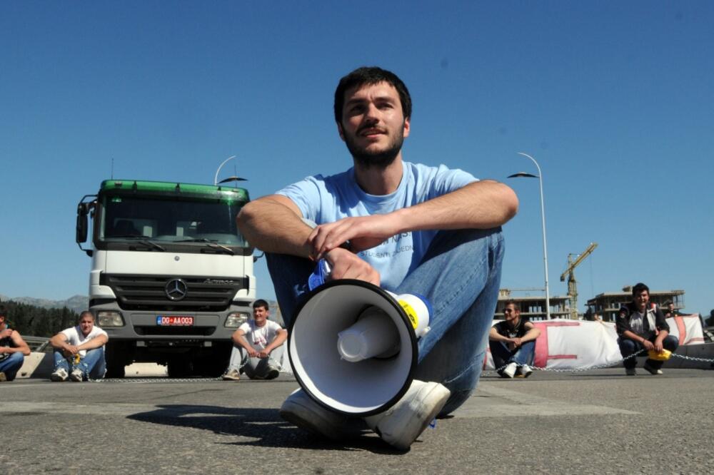 blokada mosta Mans i studenti, Foto: Luka Zeković