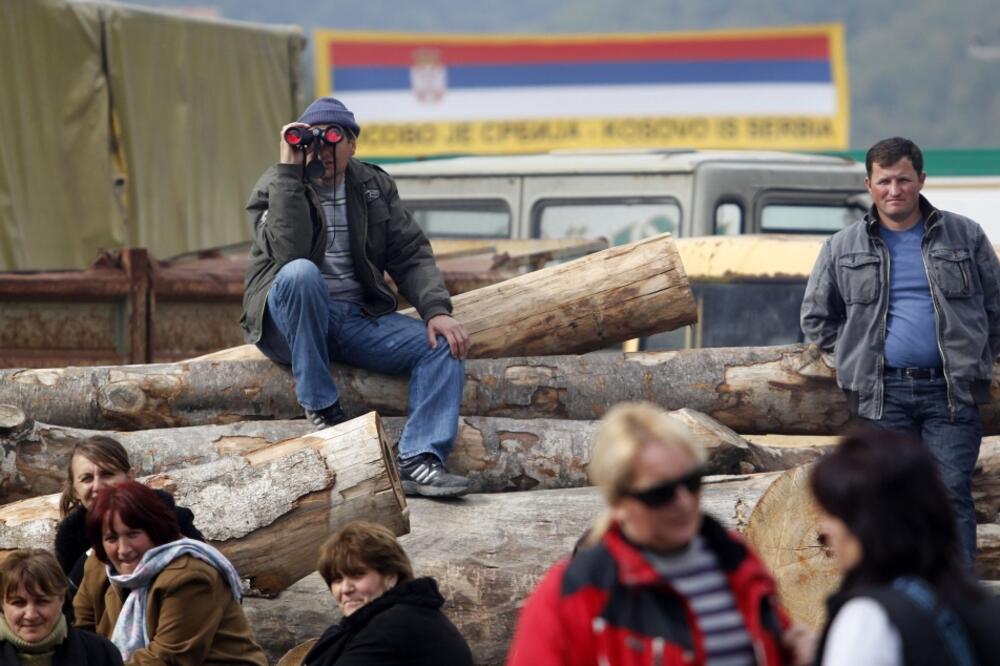 barikade, Kosovo, Foto: Rojters