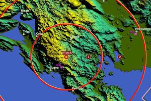 Zemljotres od 2,6 Rihtera u okolini Cetinja
