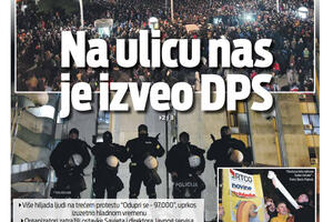 Naslovna strana "Vijesti" za 24. februar
