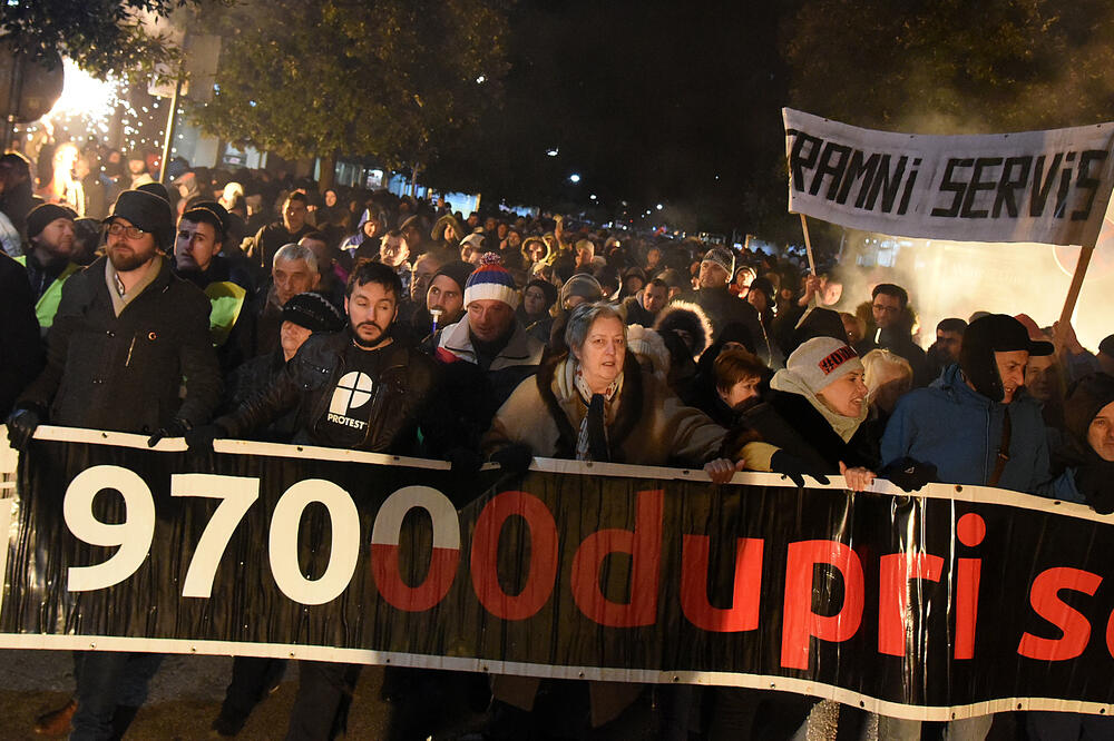 Protest prošao bez incidenata, Foto: Boris Pejović