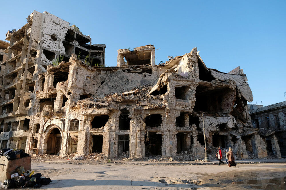 Veći dio zgrada u Bengaziju je uništen u sukobima, Foto: ESAM OMRAN AL-FETORI