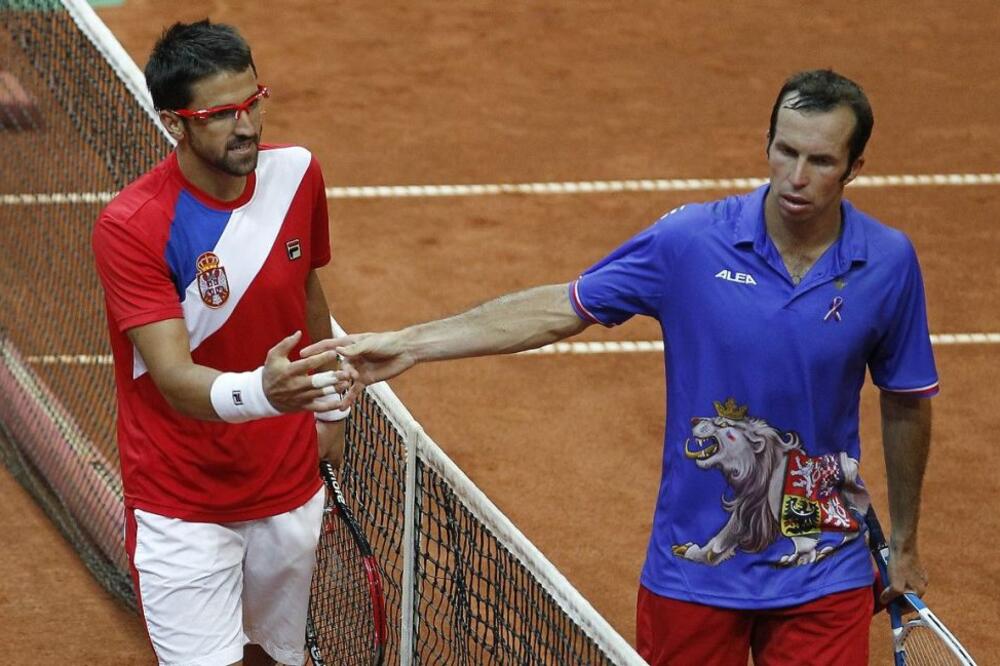 Tipsarević i Štepanek, Foto: Teniski savez Srbije