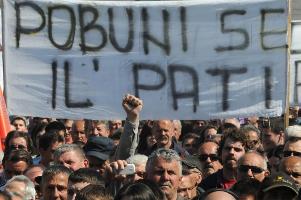 protest 18. mart, Foto: Savo Prelević