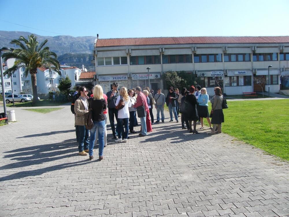 protest Budva JU Muzeli galerije