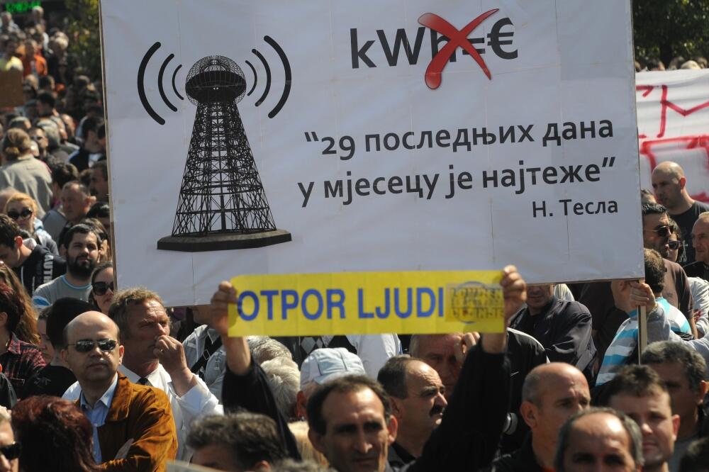 Protest 18. mart, Foto: Savo Prelević