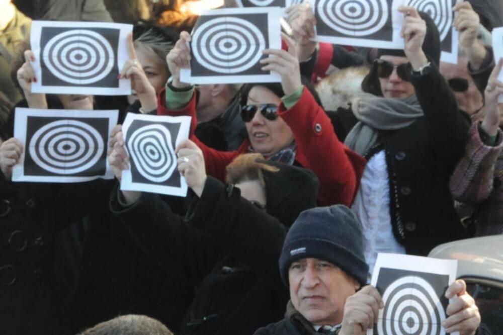 protest novinari, Foto: Vesko Belojević